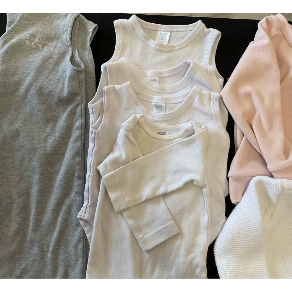 Mixed Brands 16pc Clothes Lot Girls 6-9M Multicolor Layette Outfits Sets - Picture 8 of 13